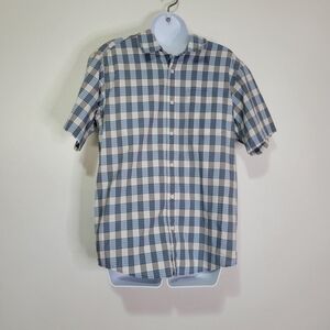 Patagonia organic cotton blend plaid button shirt